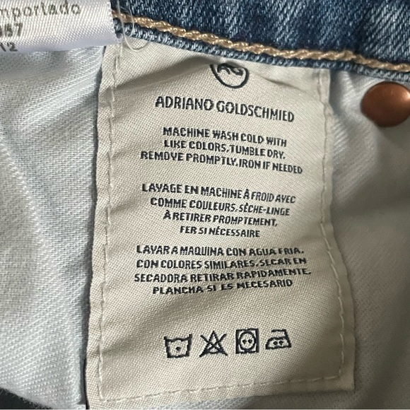 Adriano Goldschmied Blue Cropped Ankle Stretch Legging Skinny Jeans EUC Size 28 - Picture 8 of 10